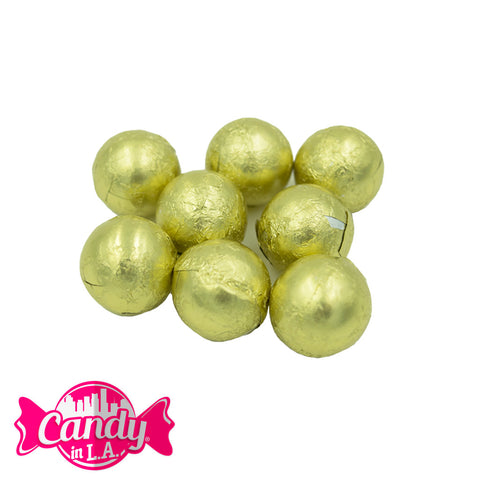 Aluminium Foiled Chocolate Balls Gold (18 Lb)