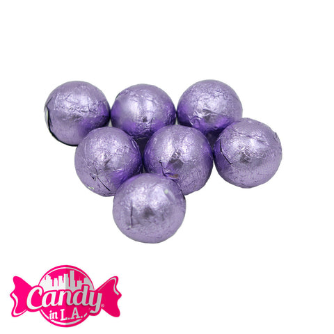 Aluminium Foiled Chocolate Balls Lavender (18 Lb)