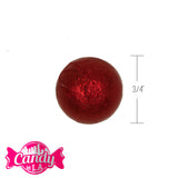 Aluminium Foiled Chocolate Balls Red (18 Lb)